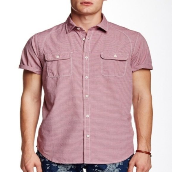 howe Other - $10 CLEARANCE! Howe Detroit City Short Sleeve Collar Button Down